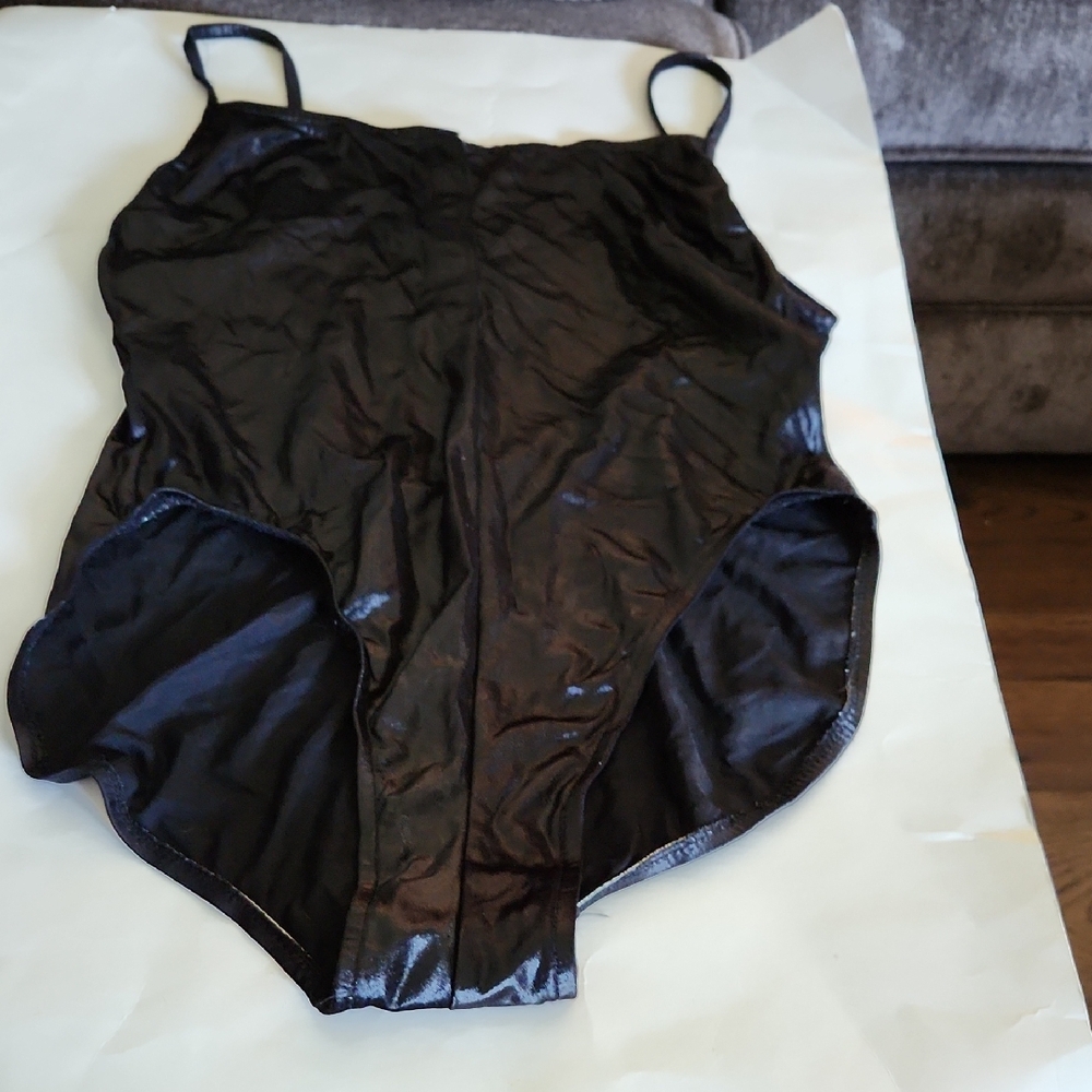 Black Women's One Piece Swimsuit. Vintage.